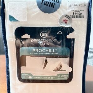 Serta Perfect Sleeper Elite ProChill Twin XL Sheet Set - White